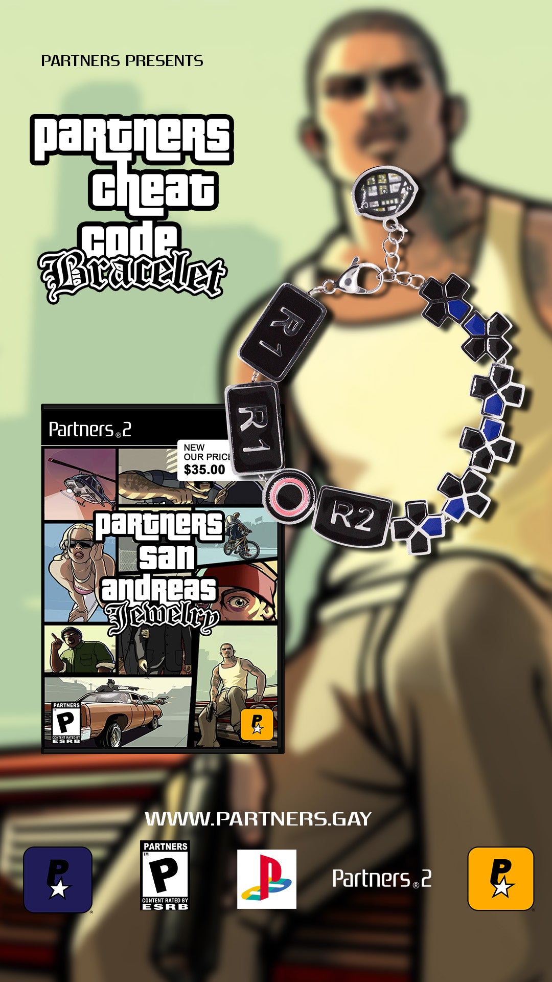 San Andreas Cheat Code Bracelet